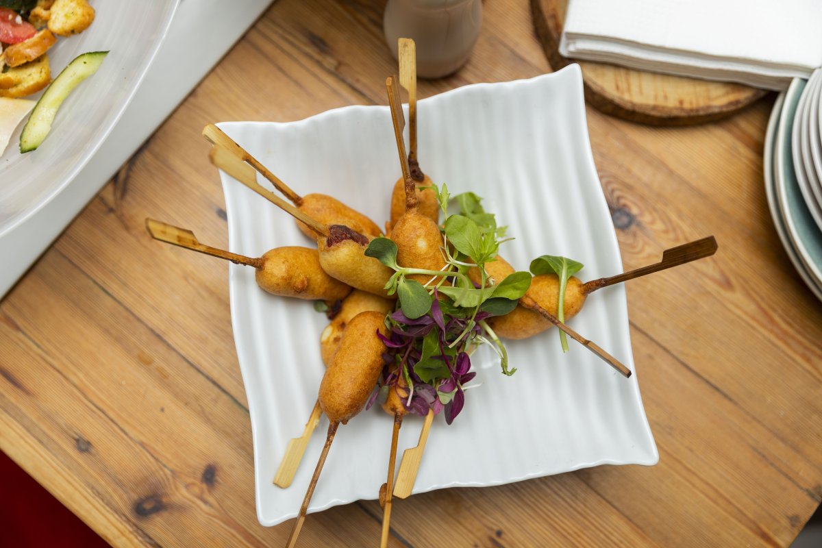 Food on a stick.