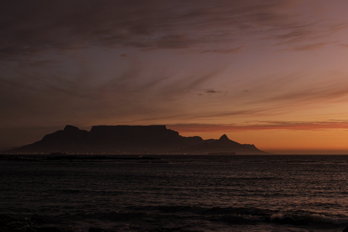 Table Mountain at Sunset - Proudly South African