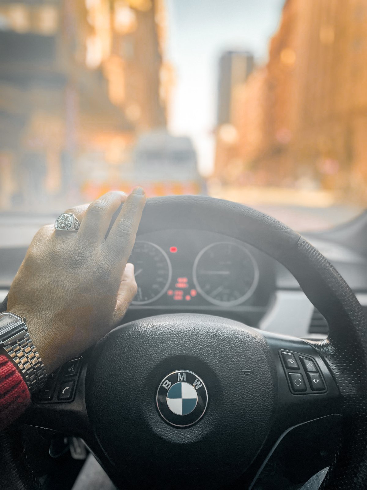 Black man in the city