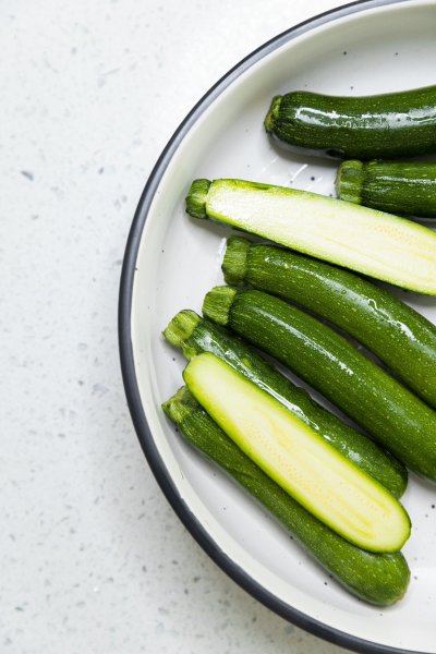 Sliced cucumbers