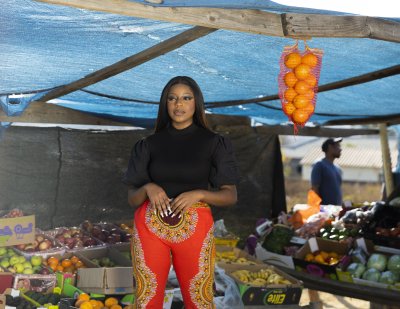 Black woman at the market