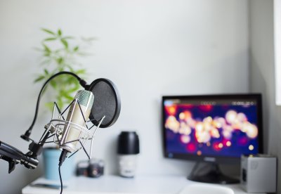 podcast set up