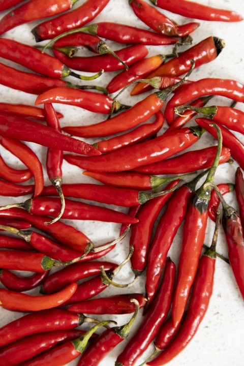 Group of red chilli