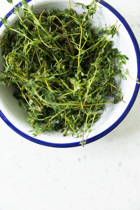Thyme in a bowl