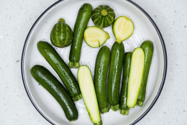 Plate of cucumbers
