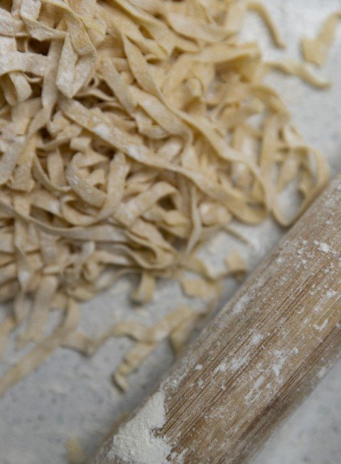 Home made pasta and a roller