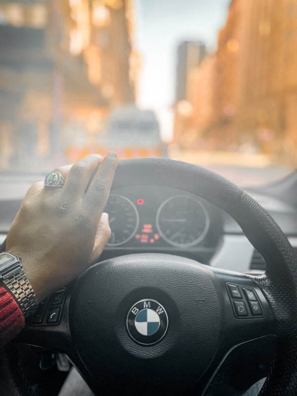 Black man in the city