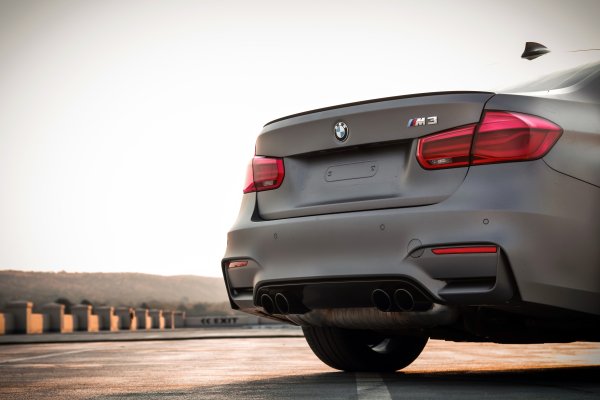 BMW M3 rear with no number plates