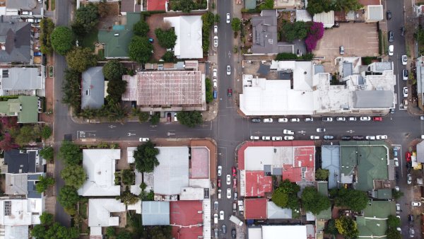 Melville street from the top