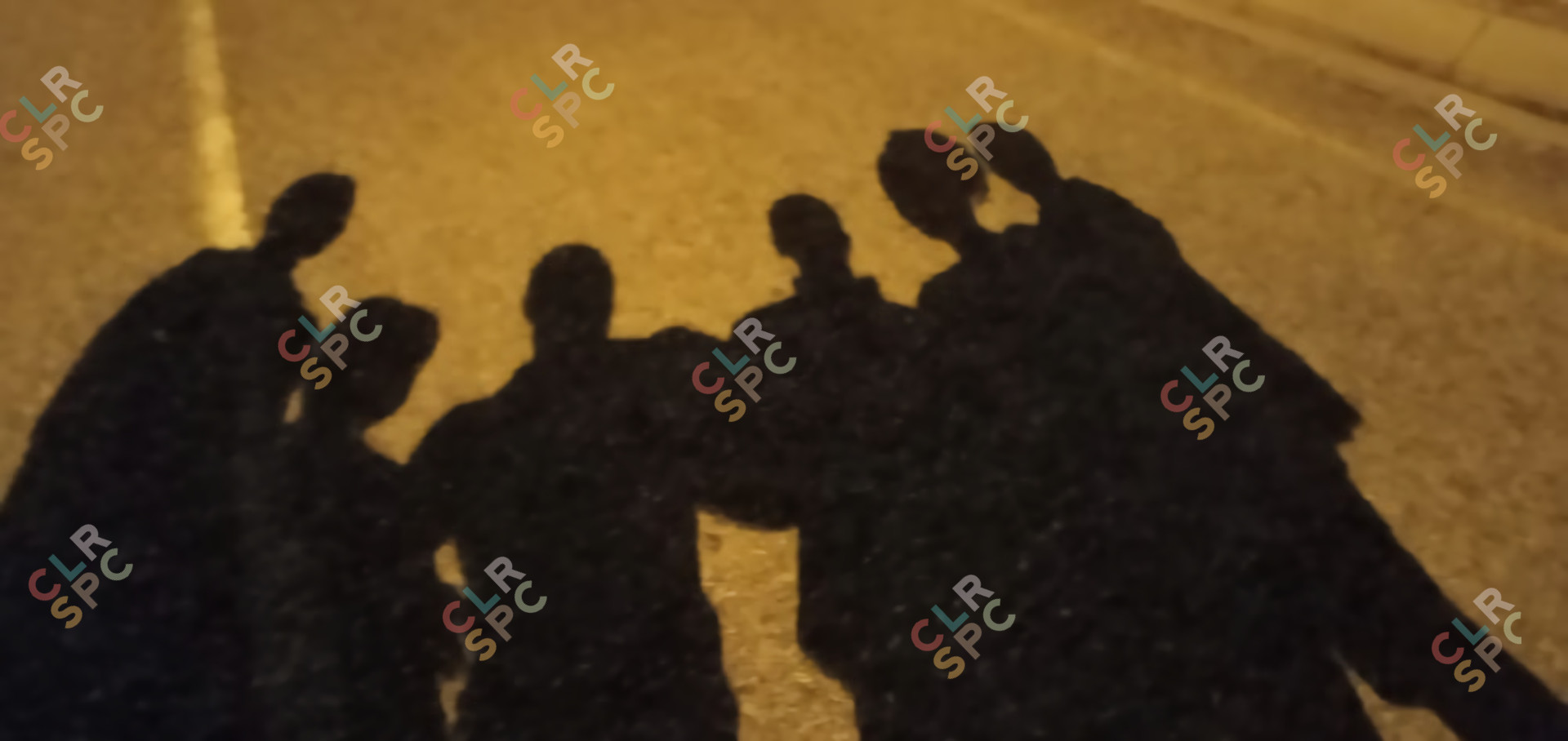 Silhouettes of friends