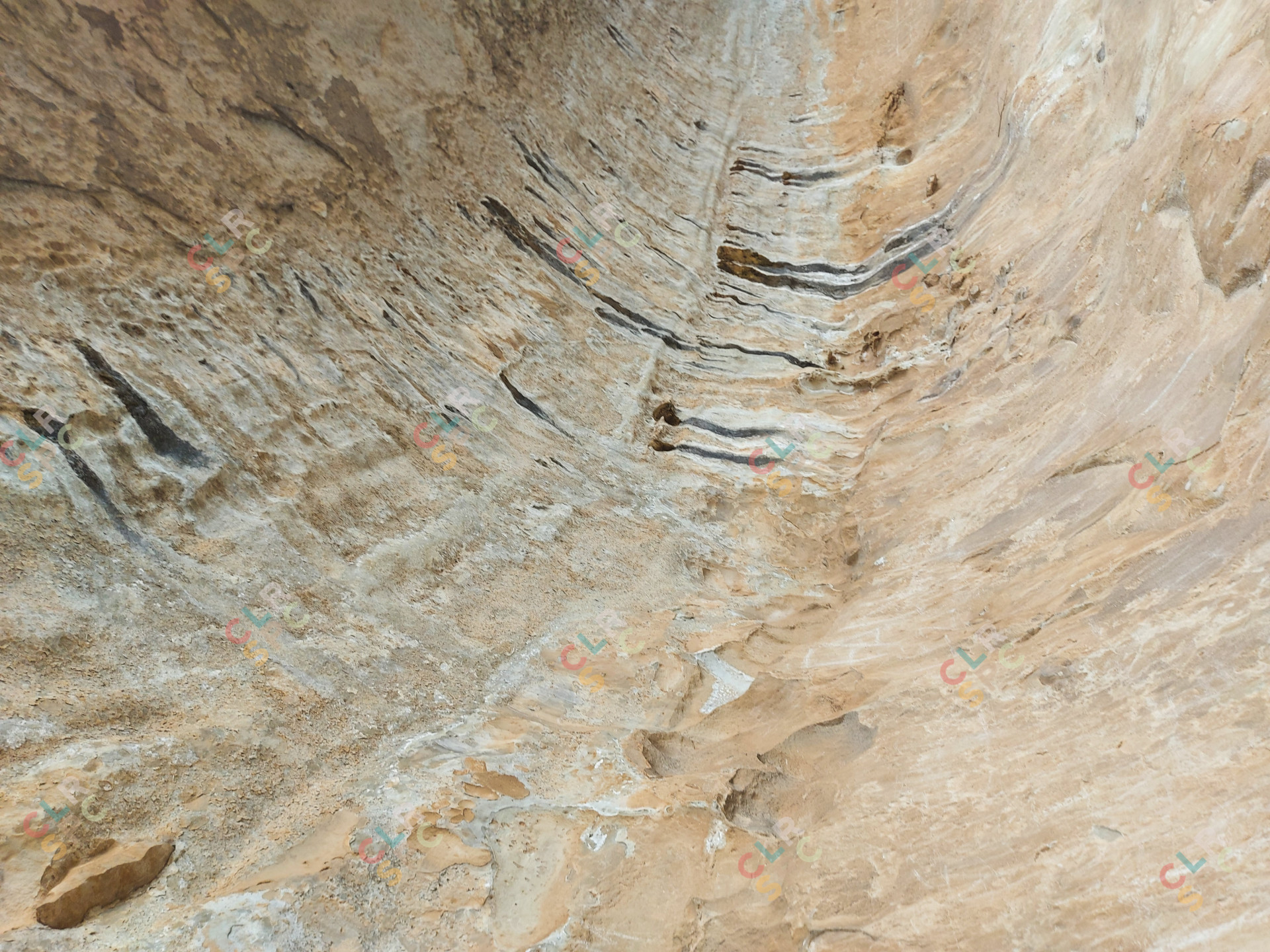 Landscape of rock cave