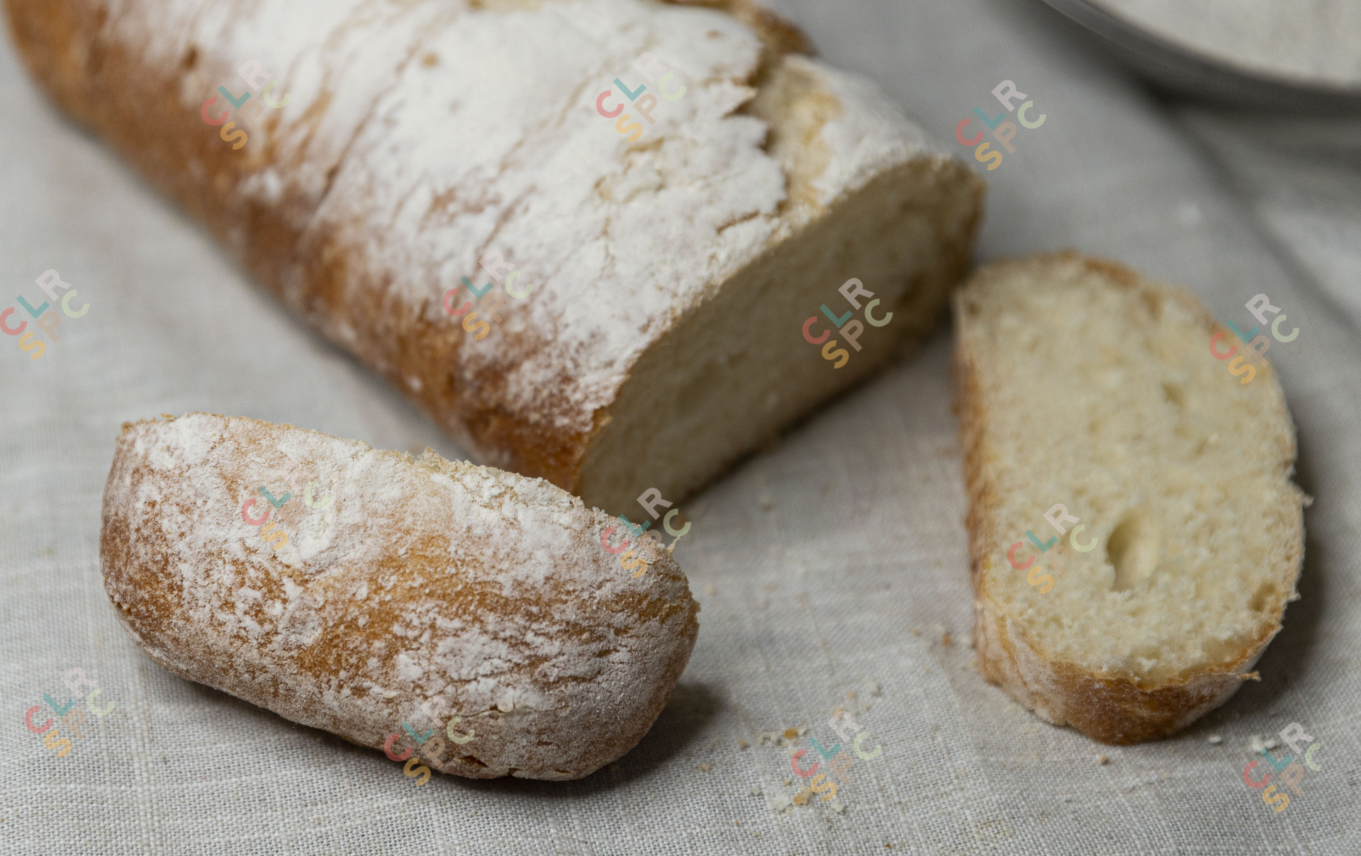 Sliced home made bread