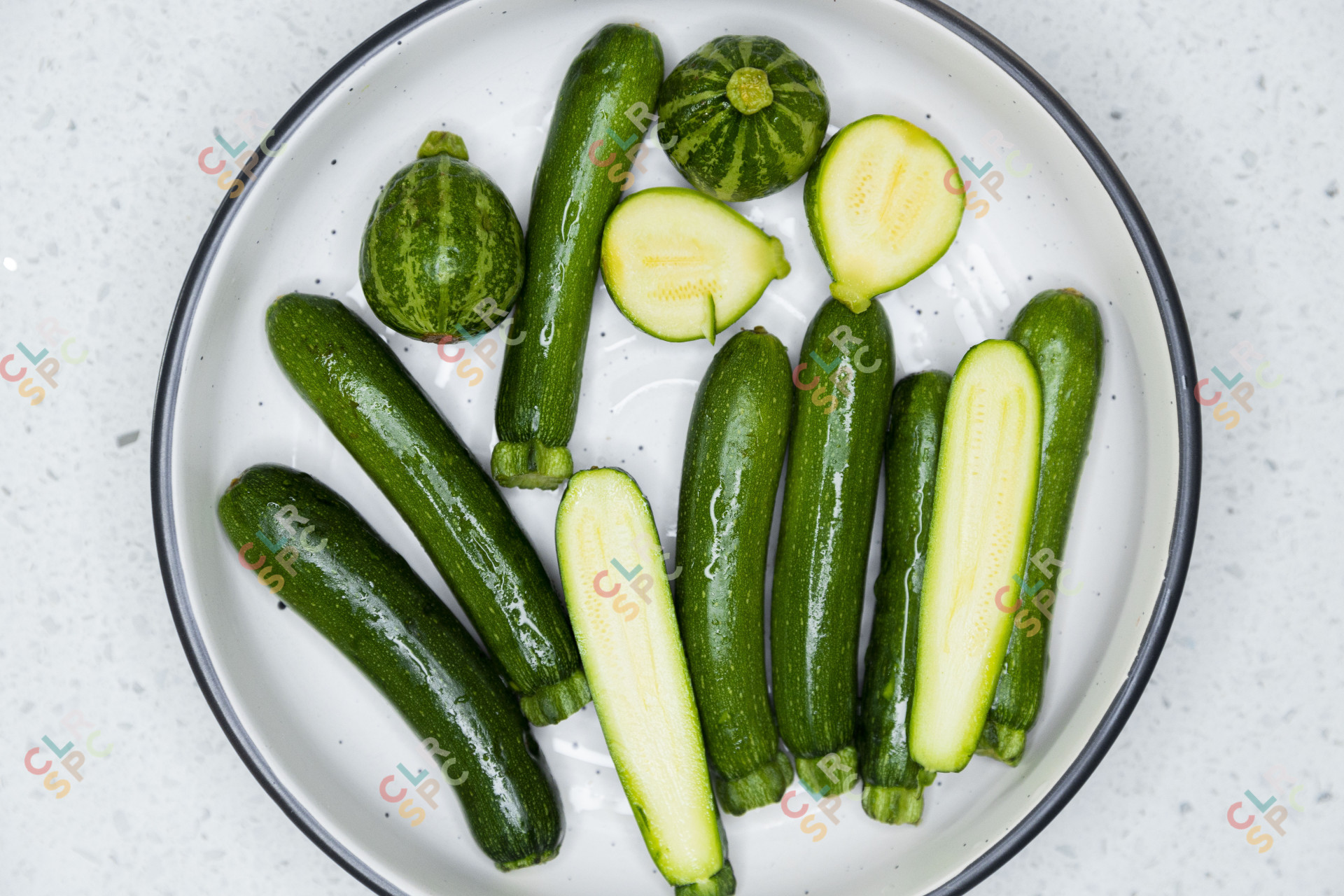 Plate of cucumbers