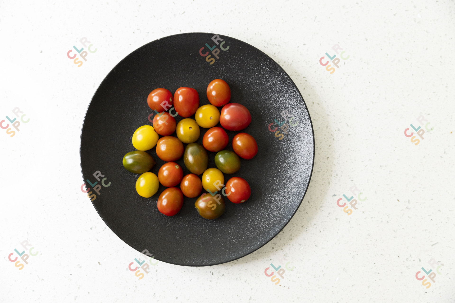 Small tomatoes on a plate