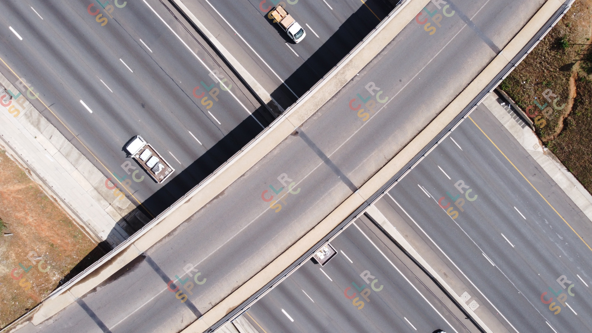 Drone photo of highway