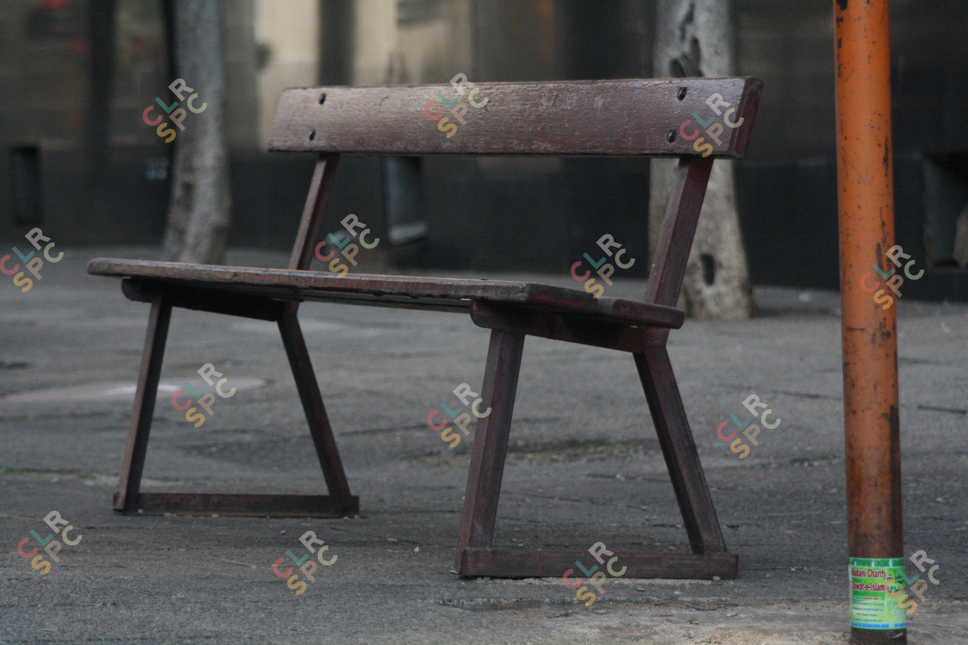 Brown bench in Johannesburg