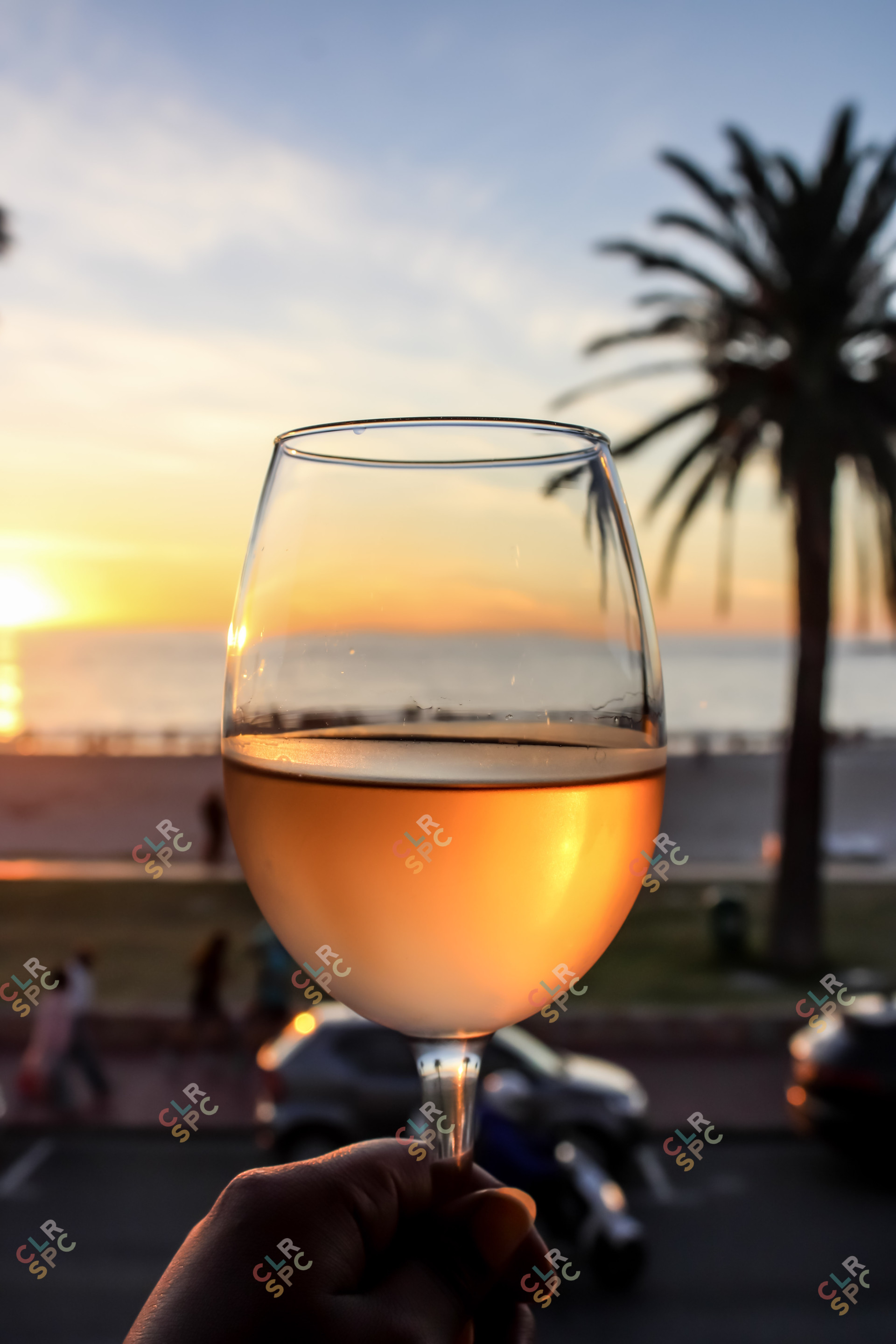 Wine at Sunset