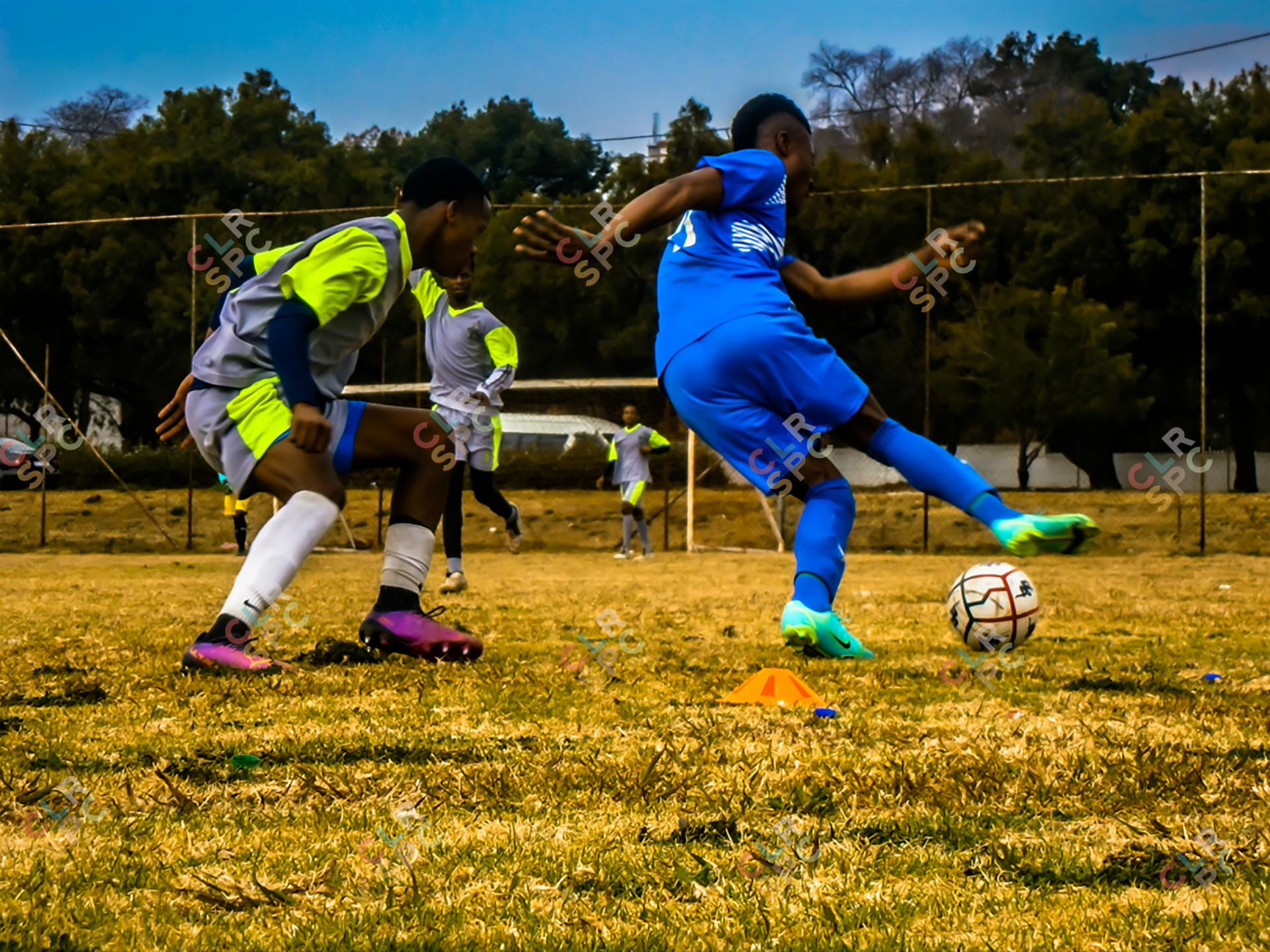 Soccer Player Dribbling