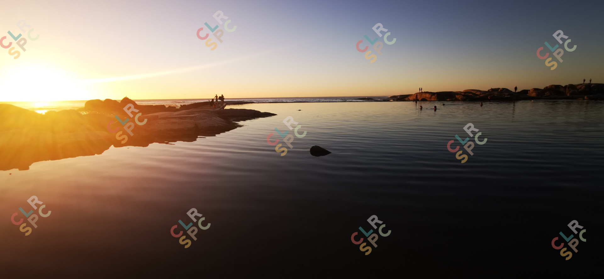 Sunset over the ocean