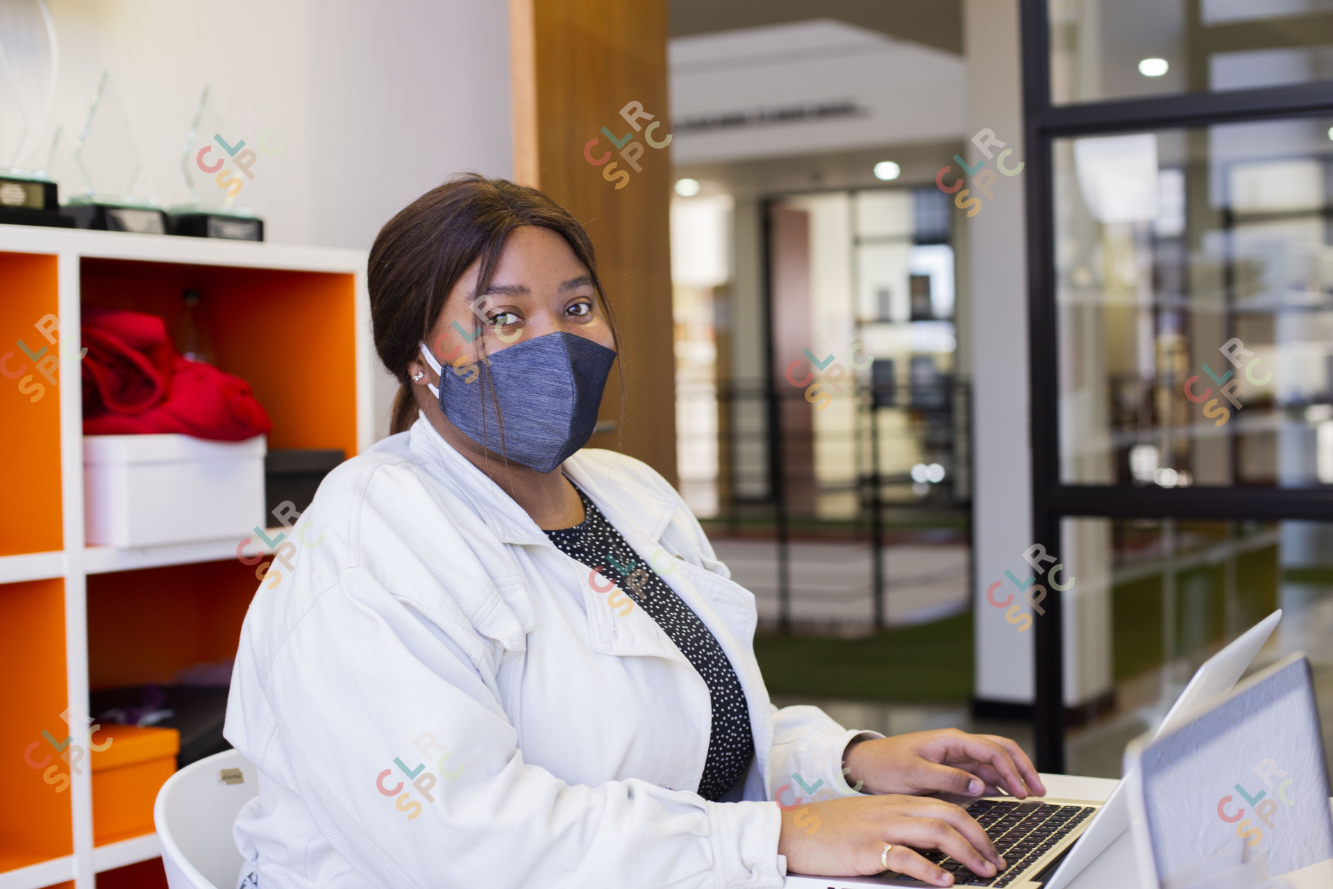 Business woman working at the office