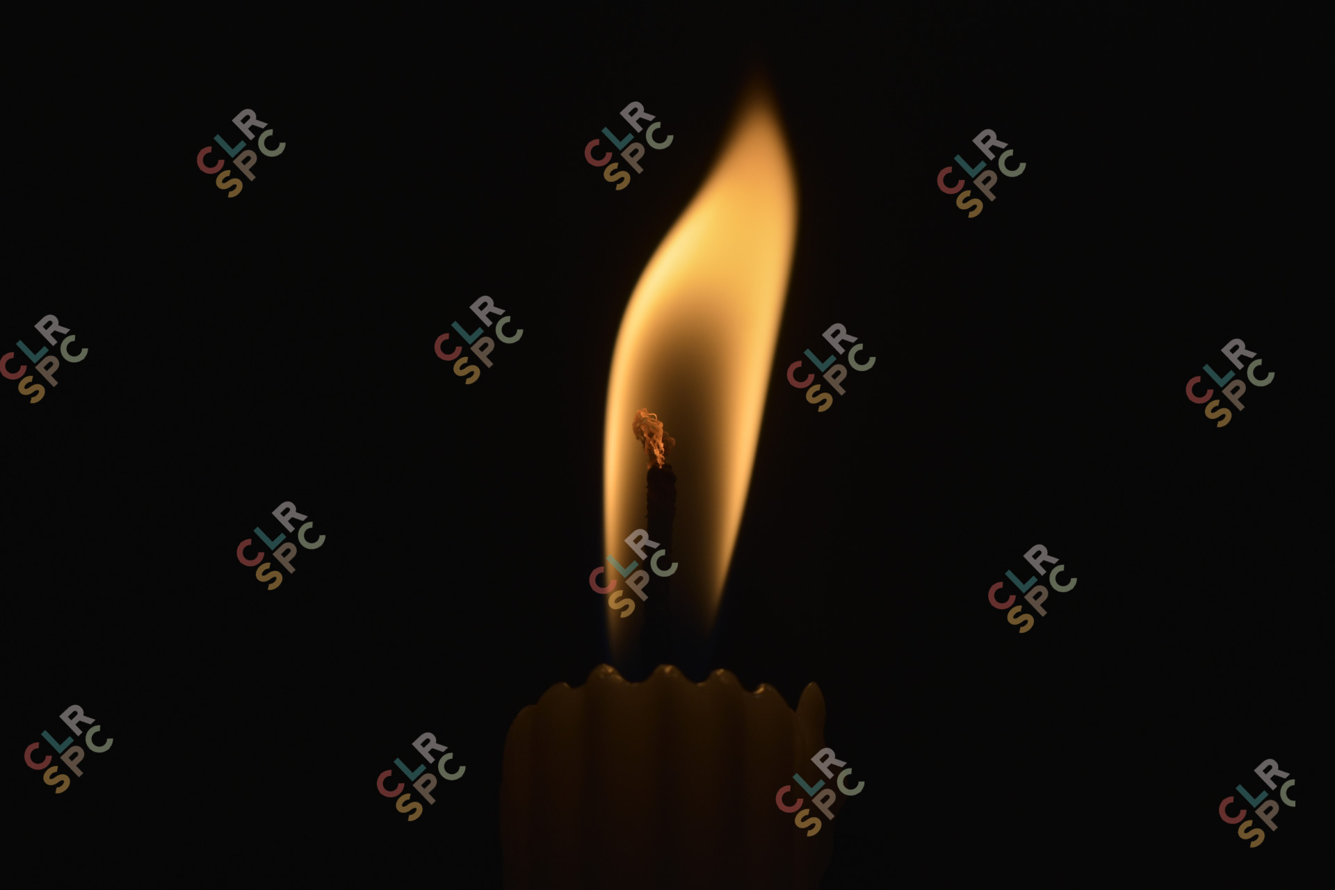 Candle light in the dark