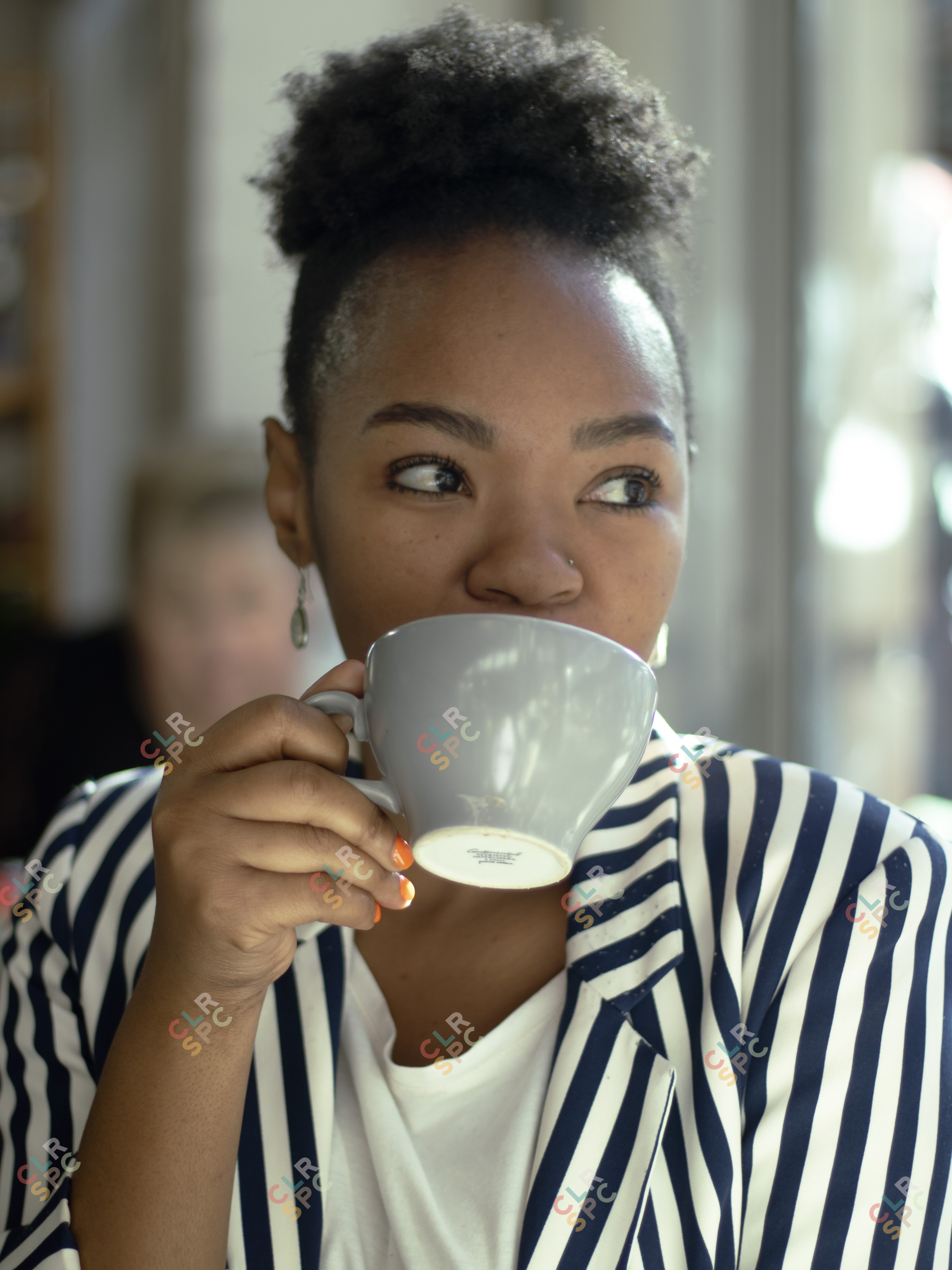 Woman drinking Coffee