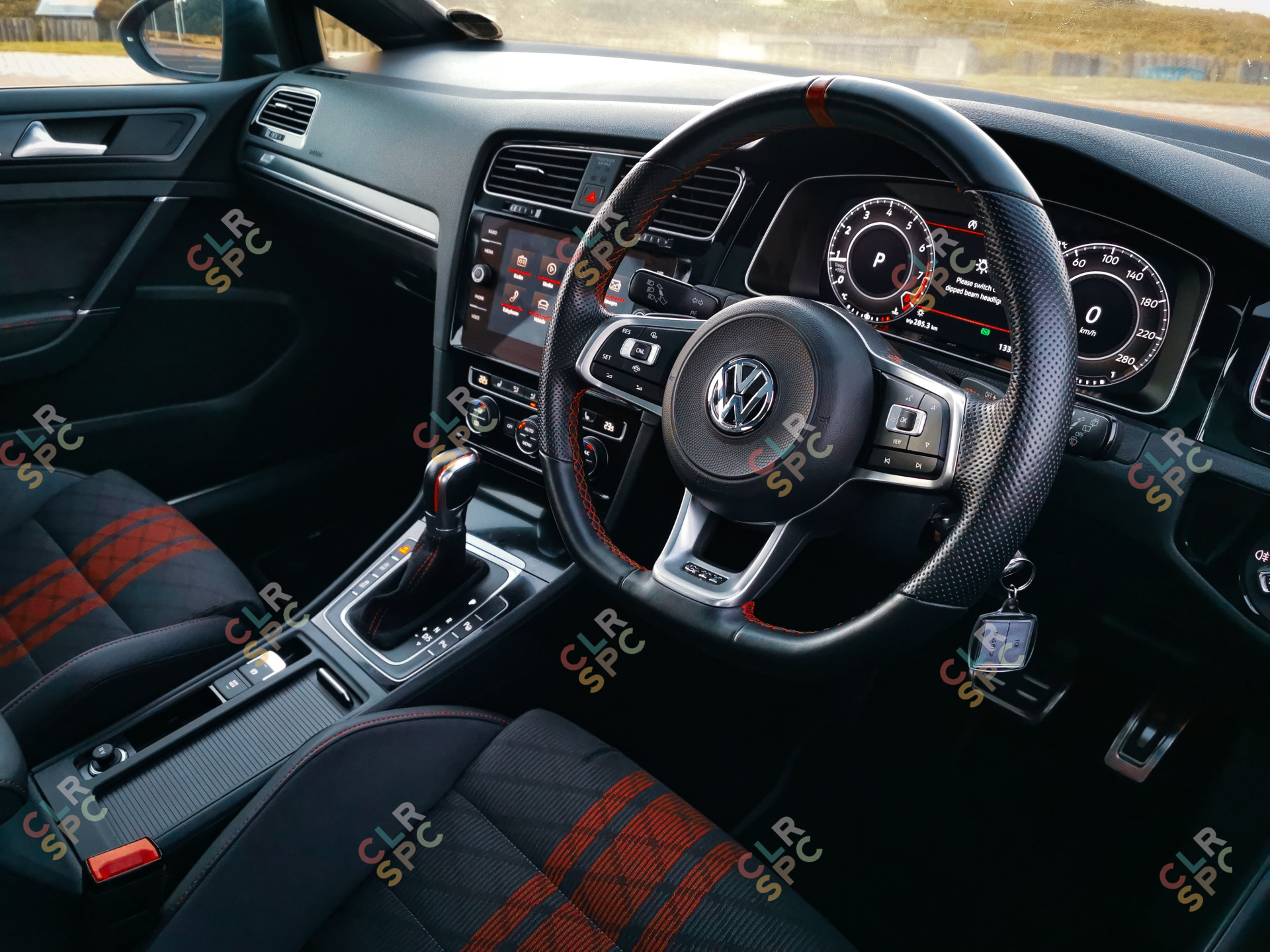 Limited edition VW Golf 7.5 GTI TCR  interior cockpit shot