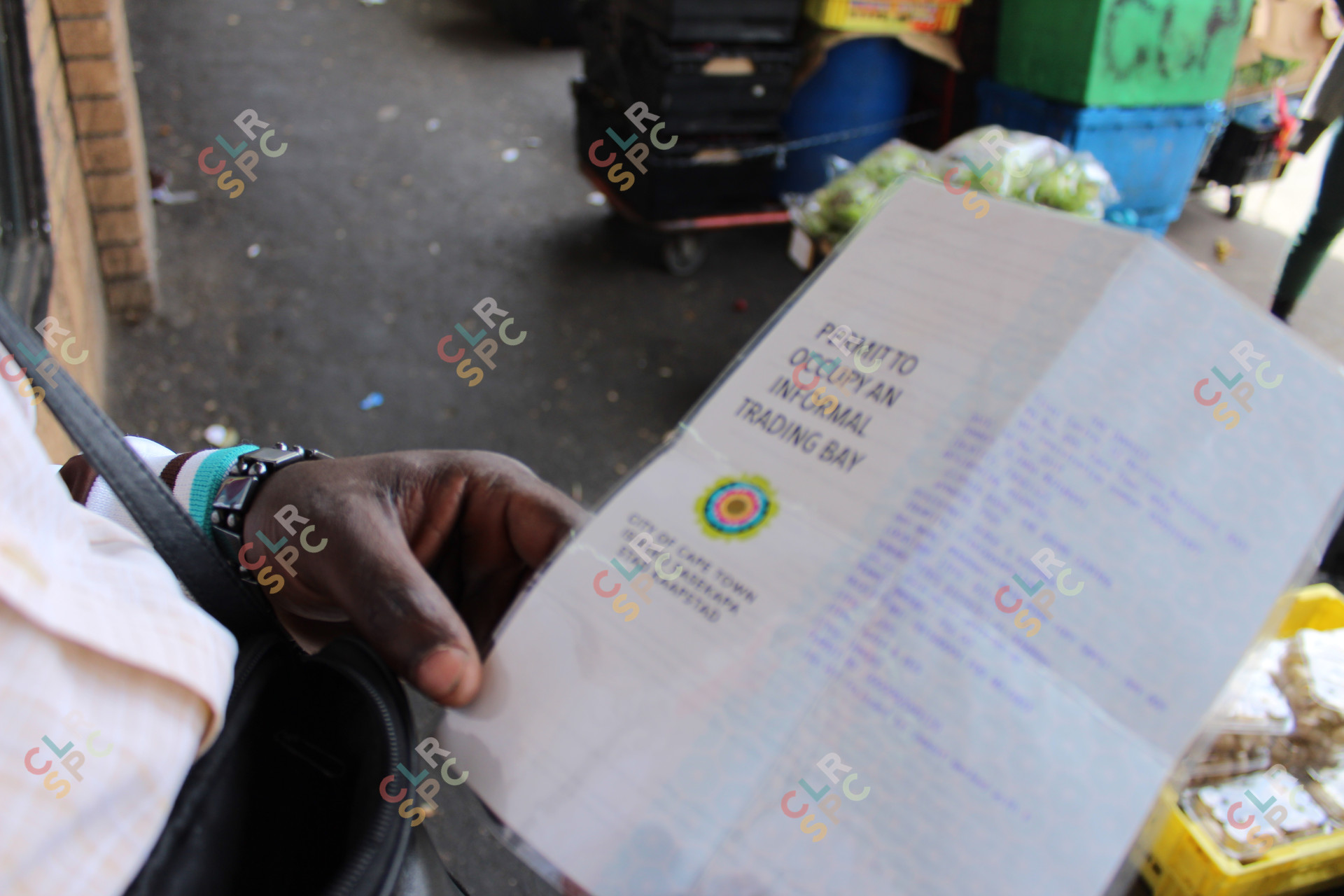 Informal trading permit in Cape Town
