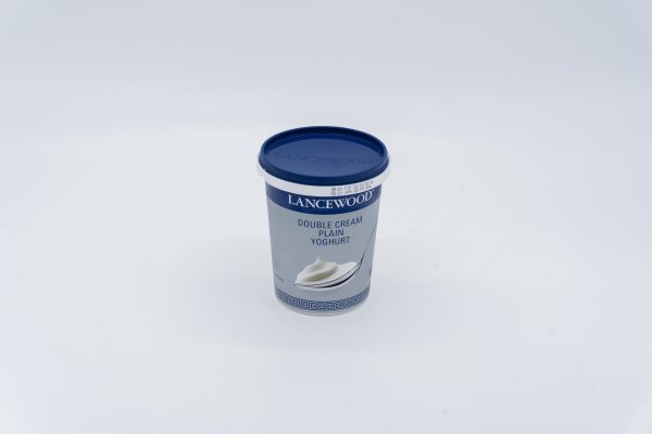 Product of Lancewood double cream plain yoghurt.