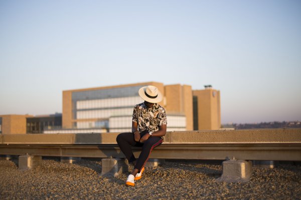 Sitting on the rooftop