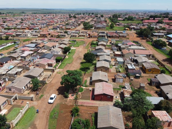 Zone 14 Sebokeng houses from above